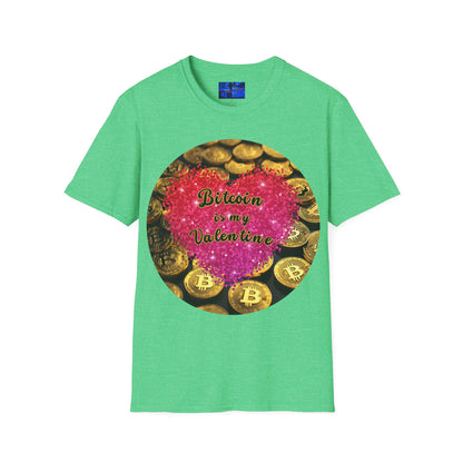 Bitcoin is My Valentine Dark colors Unisex T-Shirt by cypherpunkgear.com