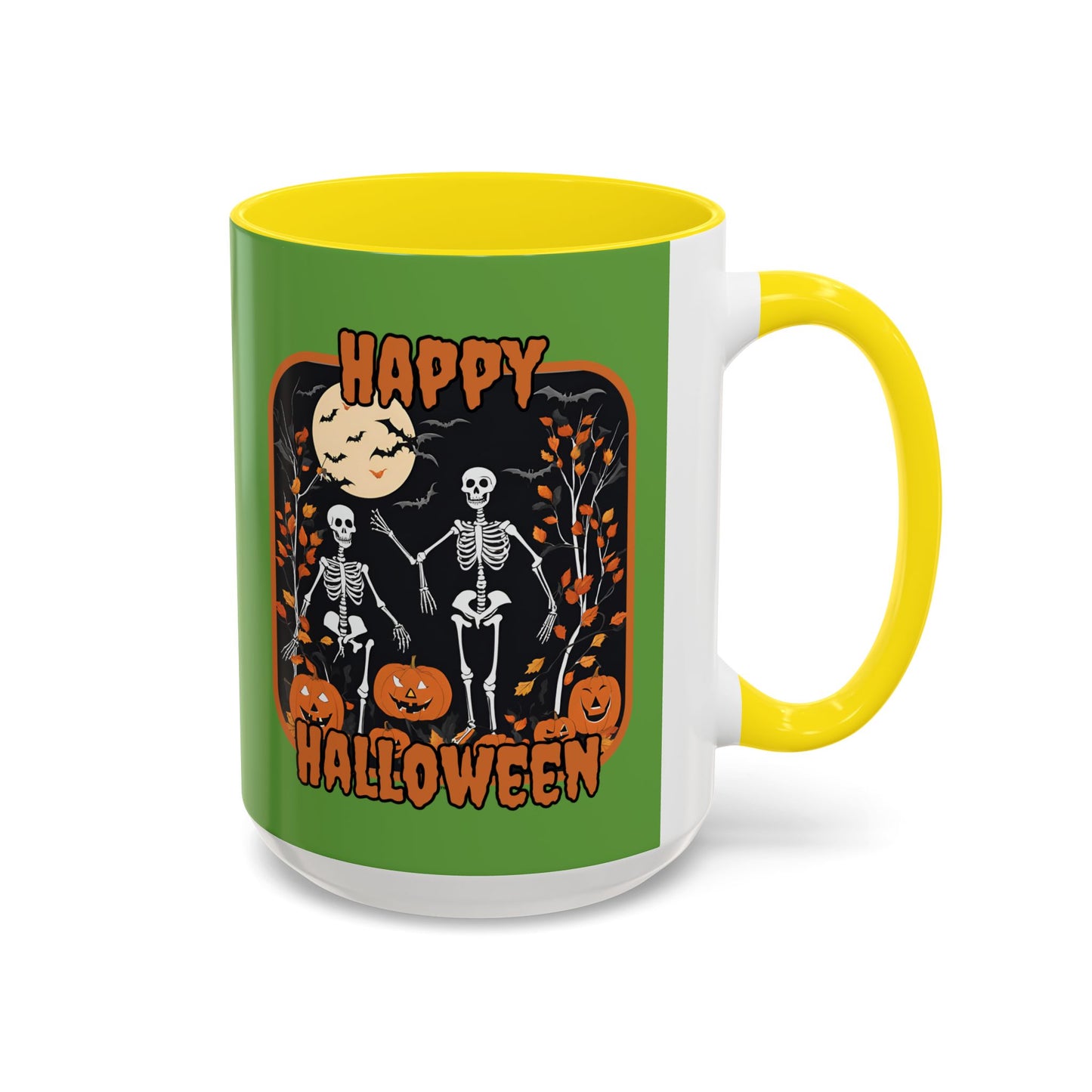 Spooktacular Skeletons of Halloween Accent Mug by CreepyCrafts.boo