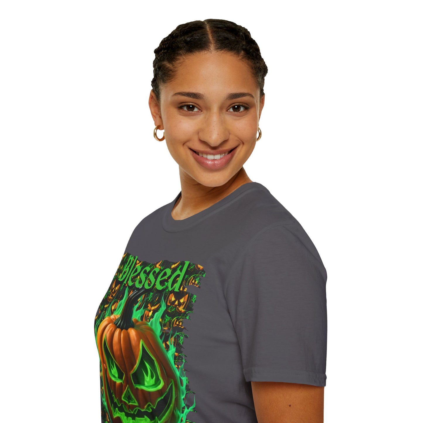 Blessed Samhain Green Jack Unisex T-Shirt by cypherpunkgear