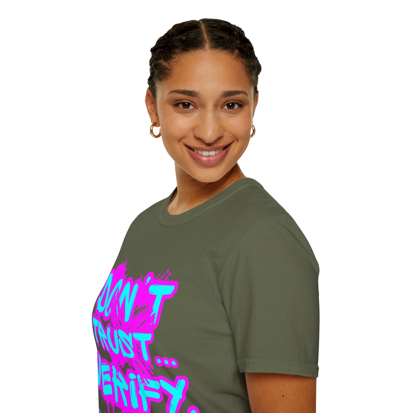 Don't Trust...Verify. Dark colors Unisex T-Shirt by cypherpunkgear.com