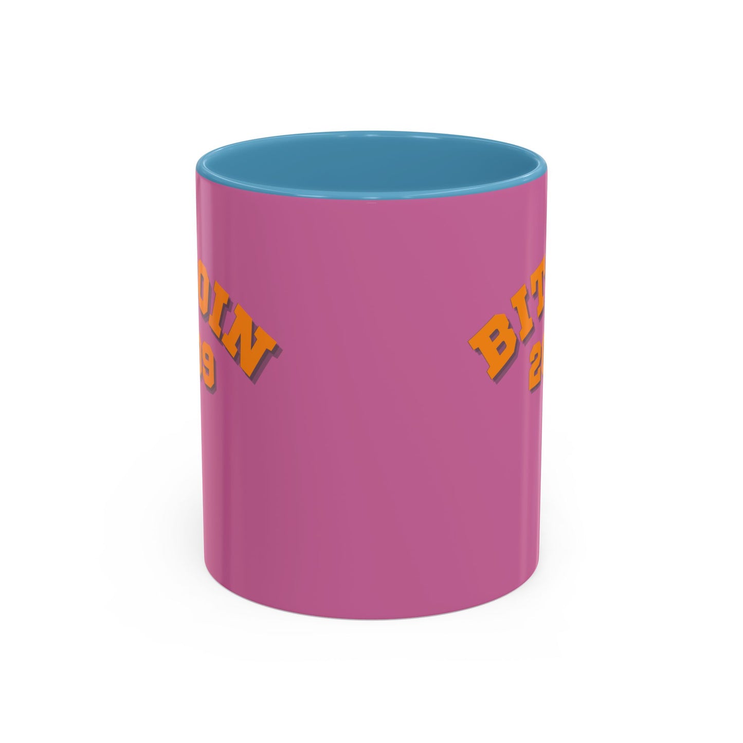 Bitcoin 2009 Pink Accent Mug by cypherpunkgear.com