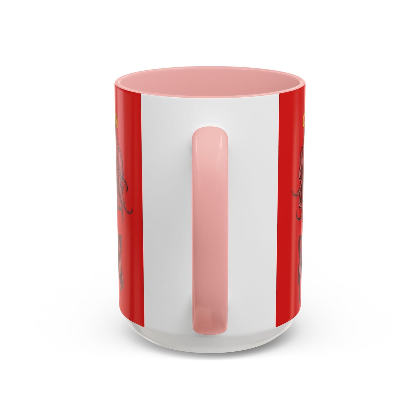 Caution, Savage Red Accent Mug by cypherpunkgear.com