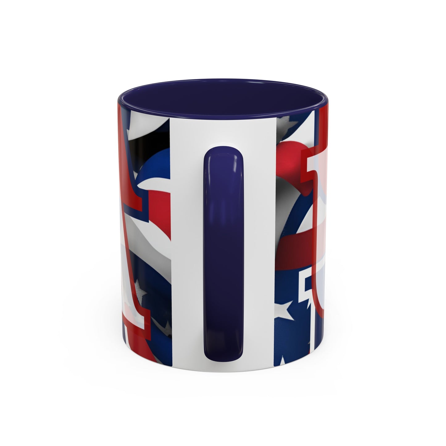 USA! USA! USA WHfont Patriot Accent Mug by cypherpunkgear