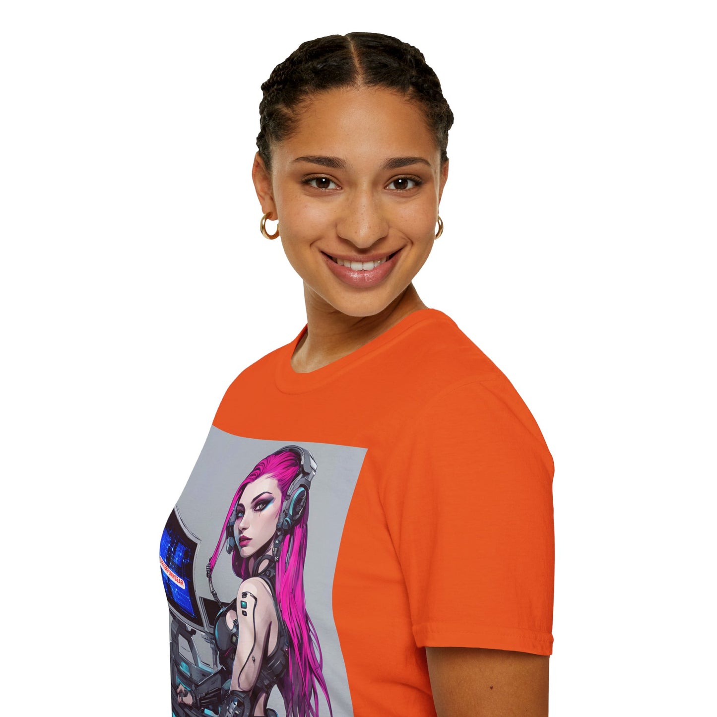 Netrunner Cyberpunk Light colors Unisex T-Shirt by cypherpunkgear.com