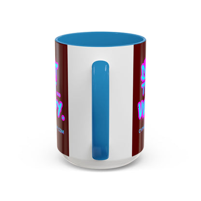 Don't Trust...Verify. Red Accent Mug by cypherpunkgear.com