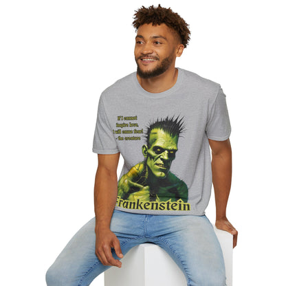 Frankenstein's Creature Light colors Unisex T-Shirt by CreepyCrafts.boo