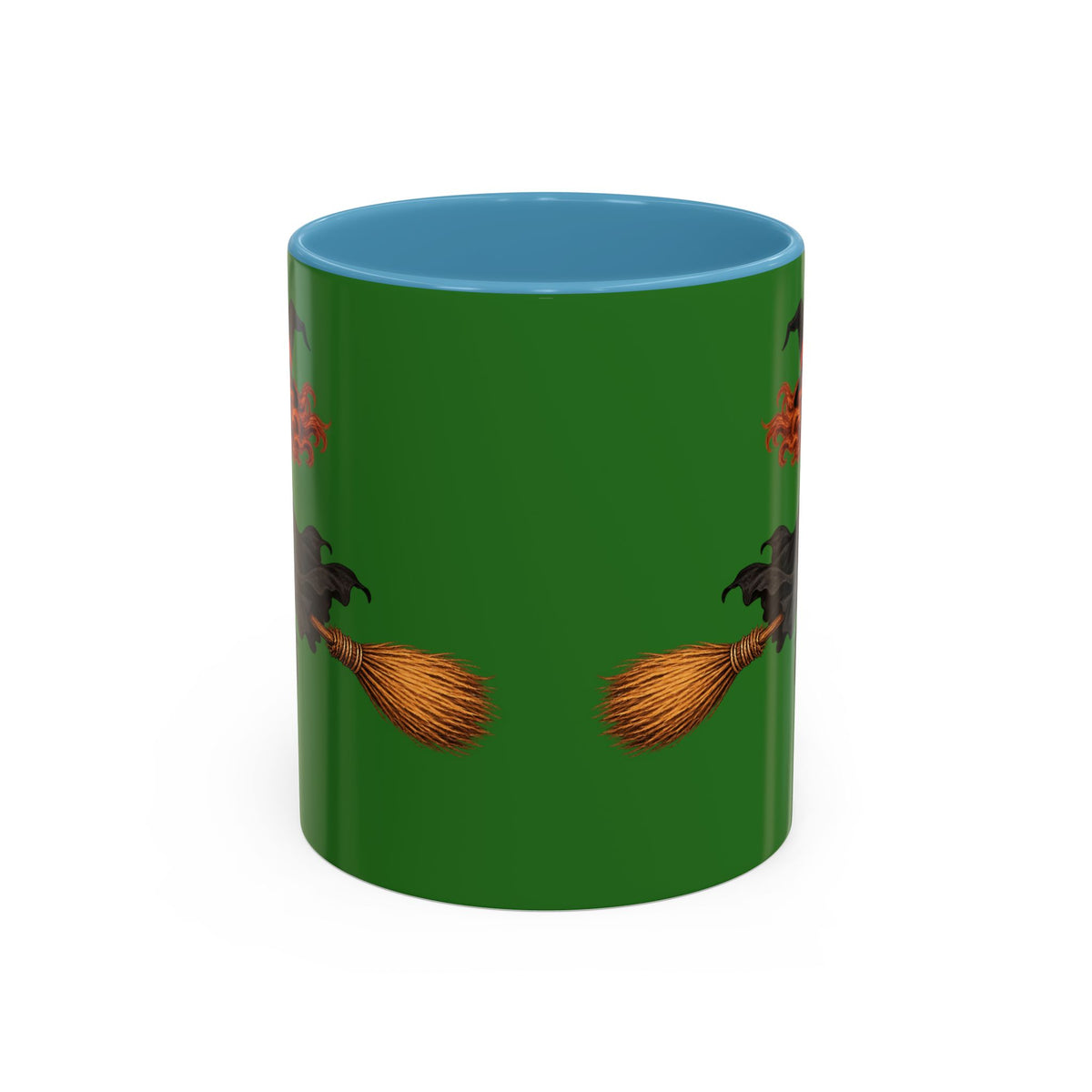 Hazel Hex Green Accent Mug by CreepyCrafts.boo