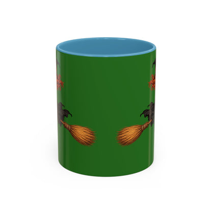 Hazel Hex Green Accent Mug by CreepyCrafts.boo