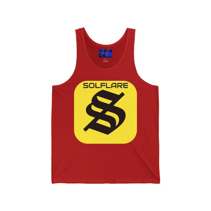 SolflareLogo Unisex Jersey Tank Top by cypherpunkgear.com