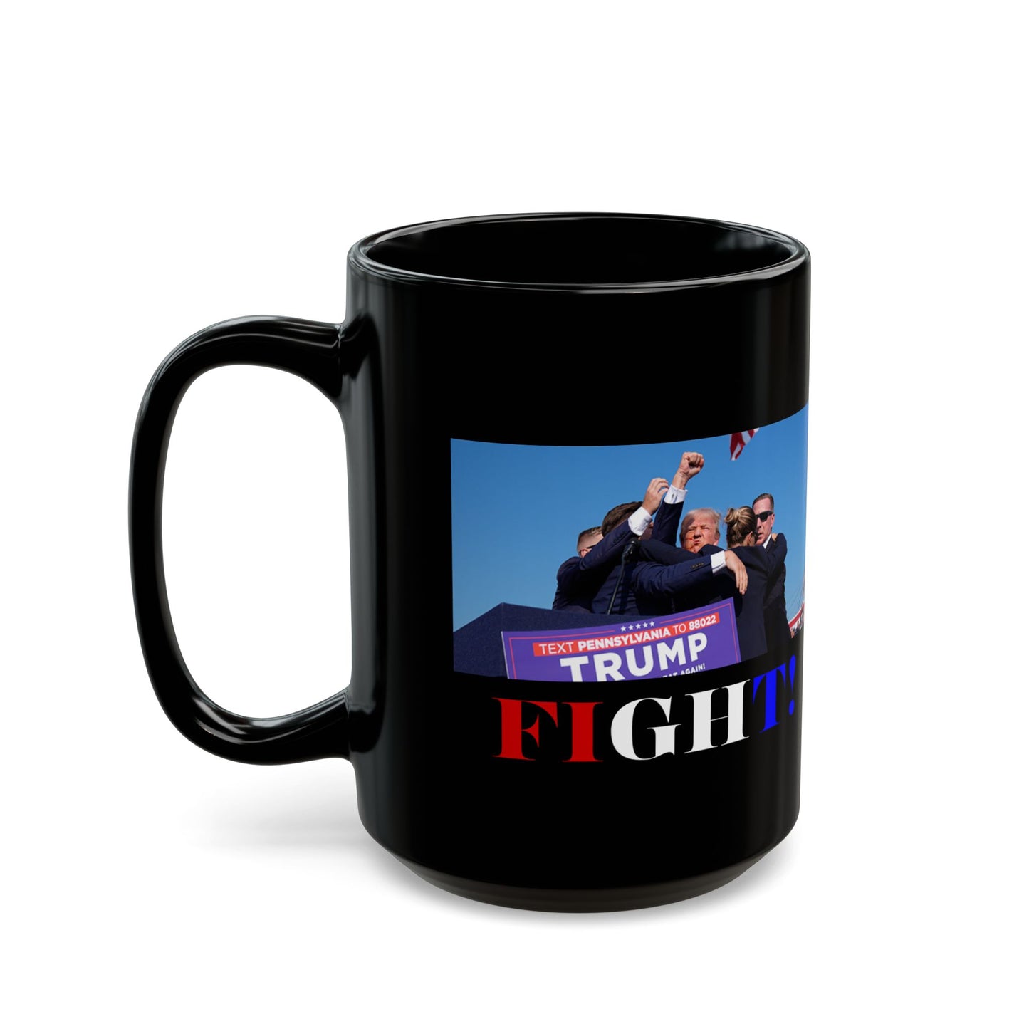 Fight! Black Mug by cypherpunkgear