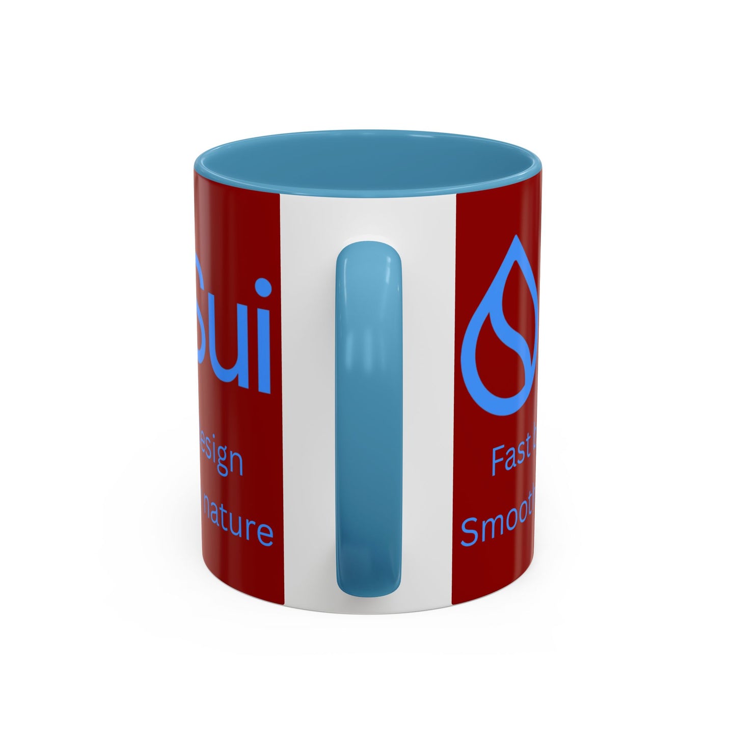 SUI Red Accent Mug by cypherpunkgear.com