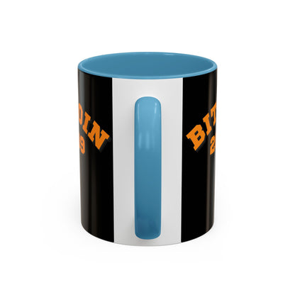 Bitcoin 2009 Black Accent Mug by cypherpunkgear.com