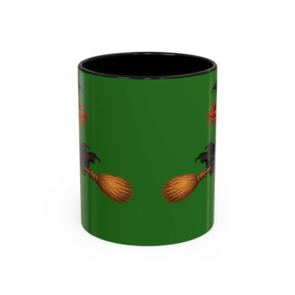 Hazel Hex Green Accent Mug by CreepyCrafts.boo