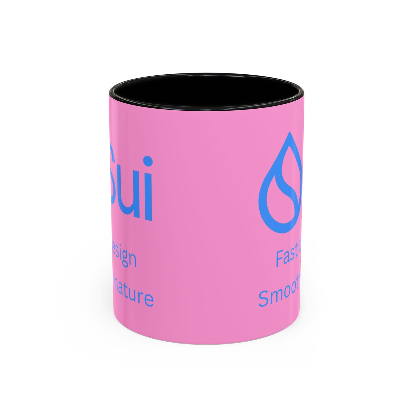 SUI Pink Accent Mug by cypherpunkgear.com