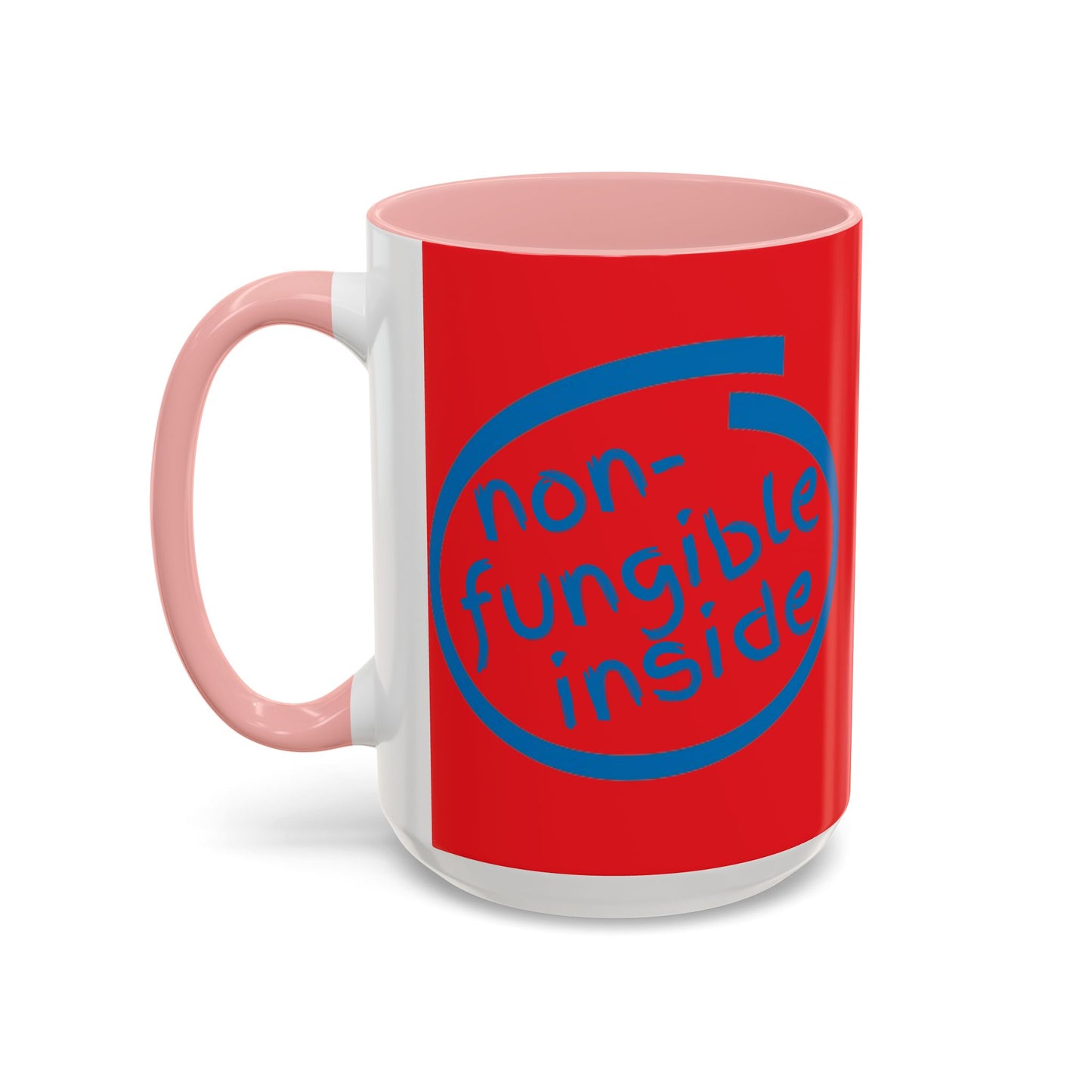 Non-Fungible Inside Red Accent Mug by cypherpunkgear.com