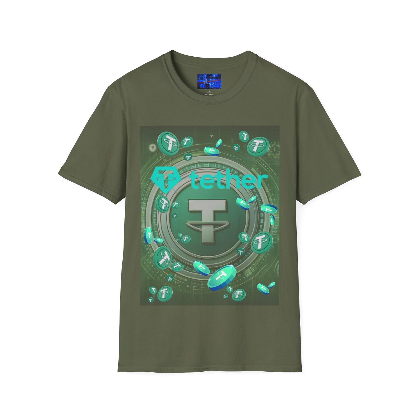 Tether Dark colors Unisex T-Shirt by cypherpunkgear.com