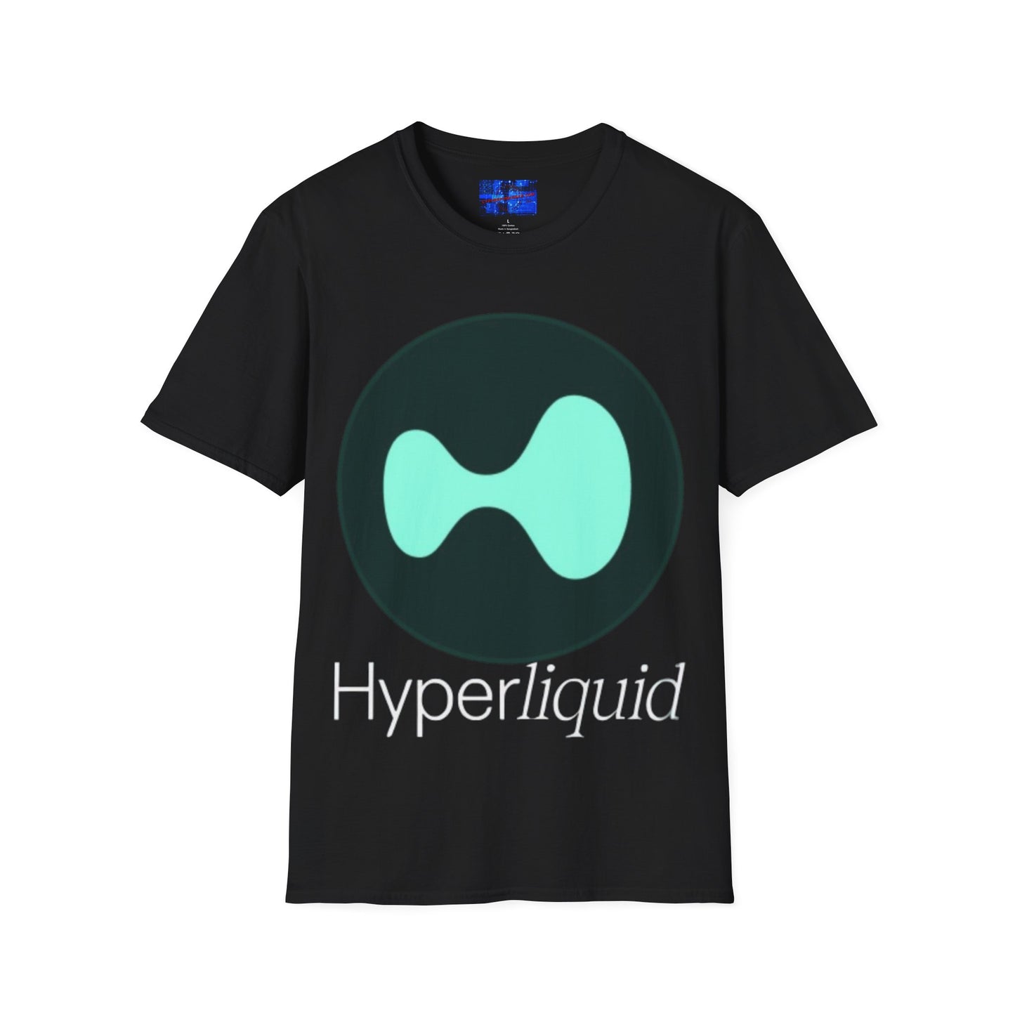 Hyperliquid White font Unisex T-Shirt by cypherpunkgear.com