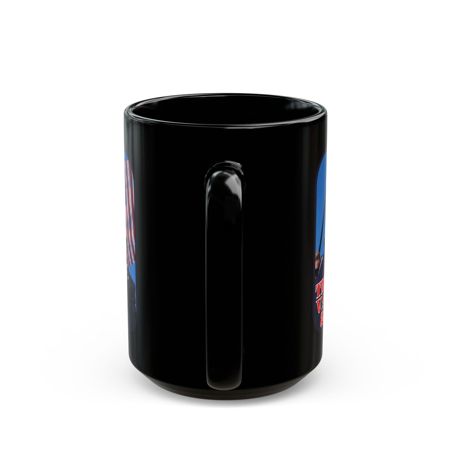 Trump and Vance 2024 Black Mug by cypherpunkgear