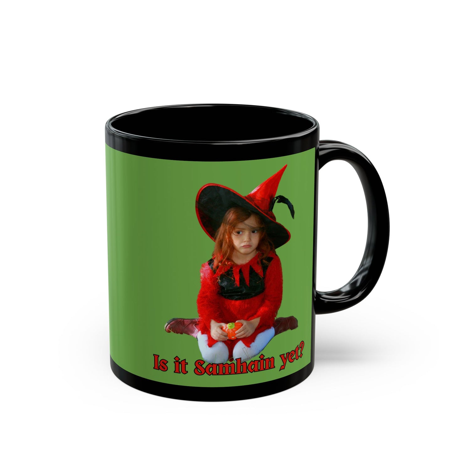 Is it Samhain yet? Green Mug by CreepyCrafts.boo