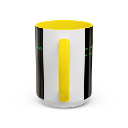Sometimes I talk to myself - me: omg...same Black Accent Mug by cypherpunkgear.com