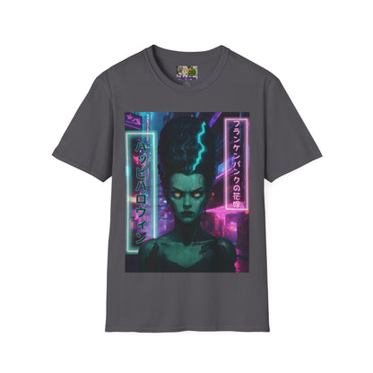 Bride of Frankenpunk Dark colors Unisex T-Shirt by CreepyCrafts.boo