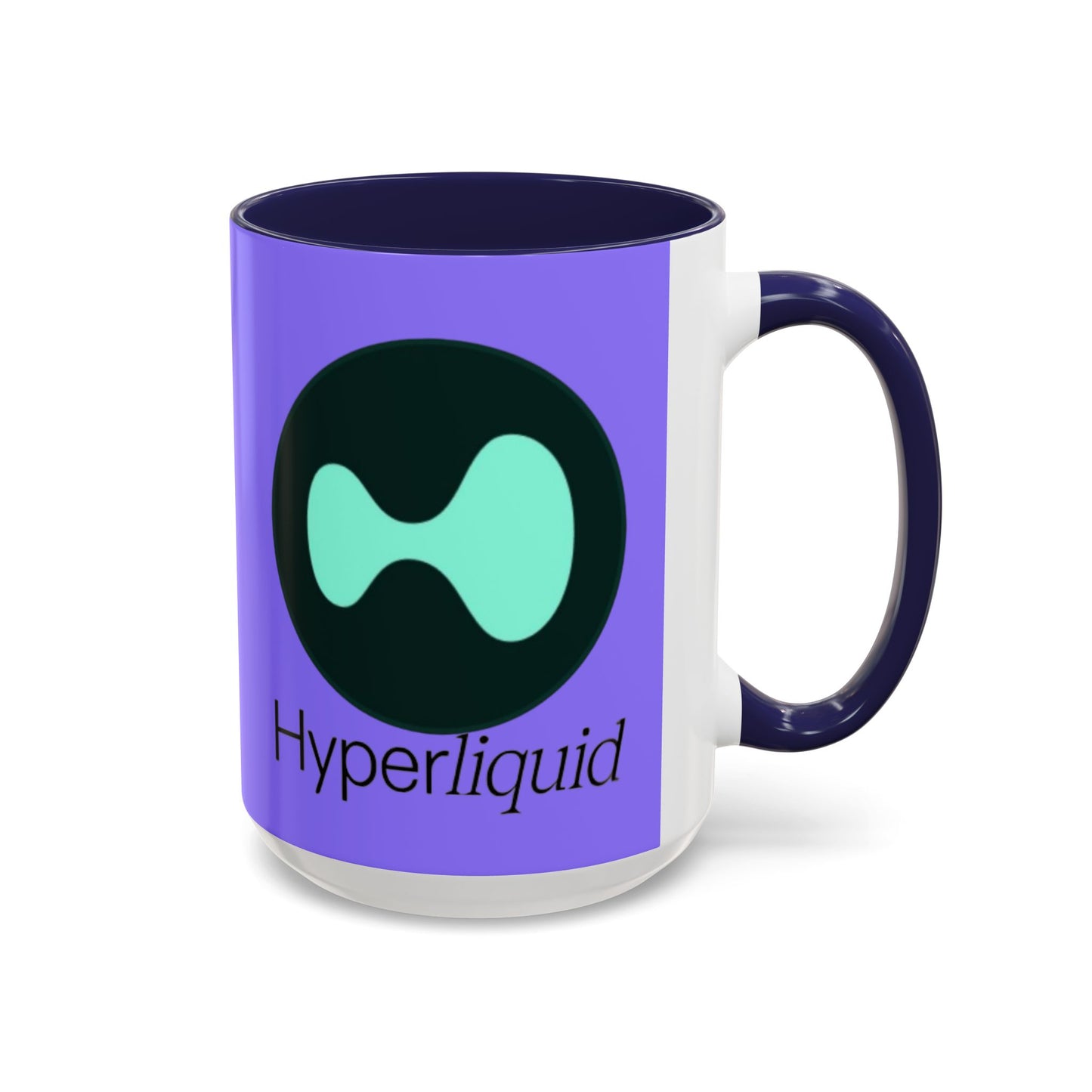 Hyperliquid Black font Light Purple Accent Mug by cypherpunkgear.com