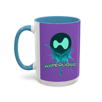 HYPE Drip Light Purple Accent Mug by cypherpunkgear.com