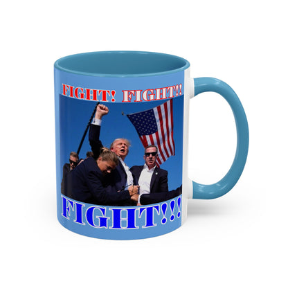 FIGHT! FIGHT!! FIGHT!!! Accent Mug by cypherpunkgear