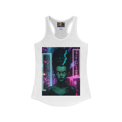 Bride of Frankenpunk Women's Racerback Tank Top by CreepyCrafts.boo
