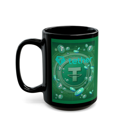 Tether Green Mug by cypherpunkgear.com