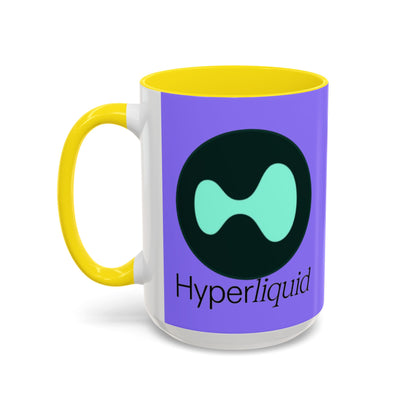 Hyperliquid Black font Light Purple Accent Mug by cypherpunkgear.com