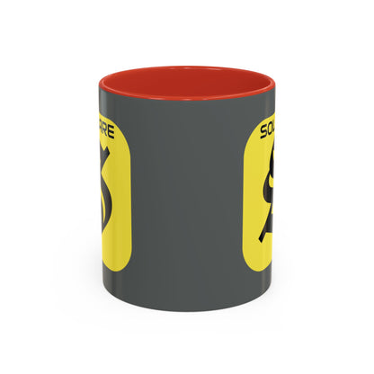 SolflareLogo Grey Accent Mug by cypherpunkgear.com