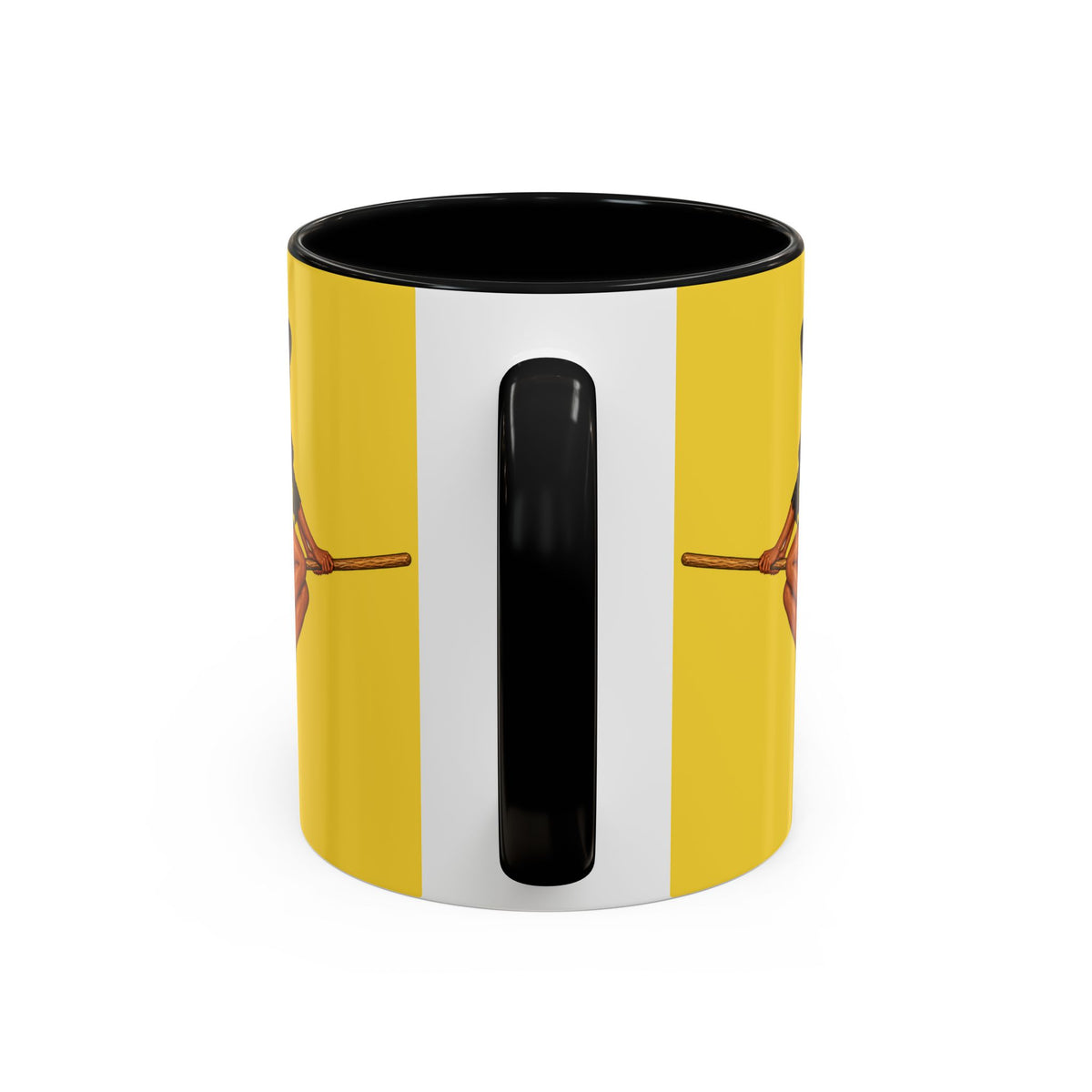 Velvet Vex Yellow Accent Mug by CreepyCrafts.boo