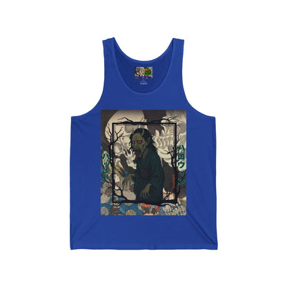 Yōkai Happy Halloween Unisex Jersey Tank Top by CreepyCrafts.boo