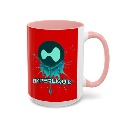 HYPE Drip Red Accent Mug by cypherpunkgear.com