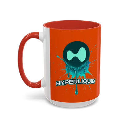 HYPE Drip Orange Accent Mug by cypherpunkgear.com
