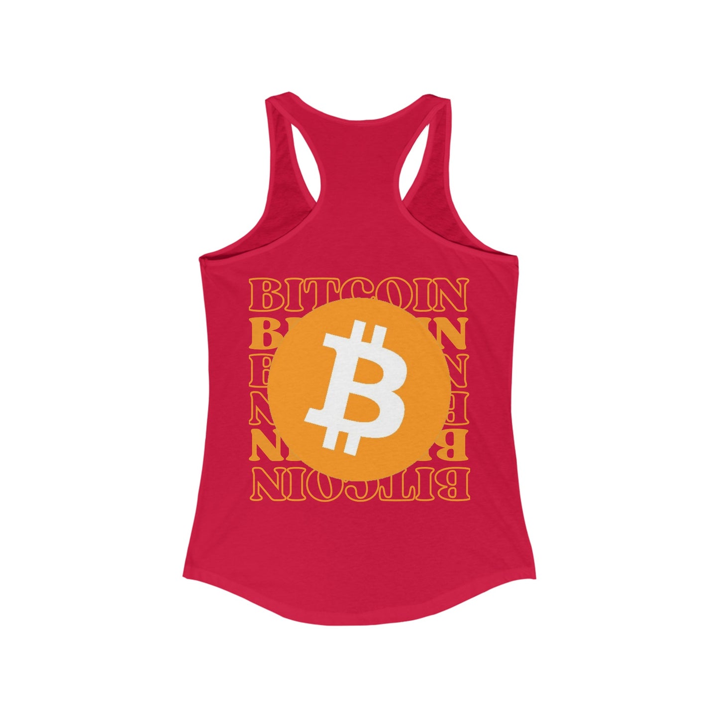 2-sided Bitcoin (BTC) Freedom Women's Racerback Tank Top by cypherpunkgear