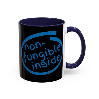 Non-Fungible Inside Black Accent Mug by cypherpunkgear.com