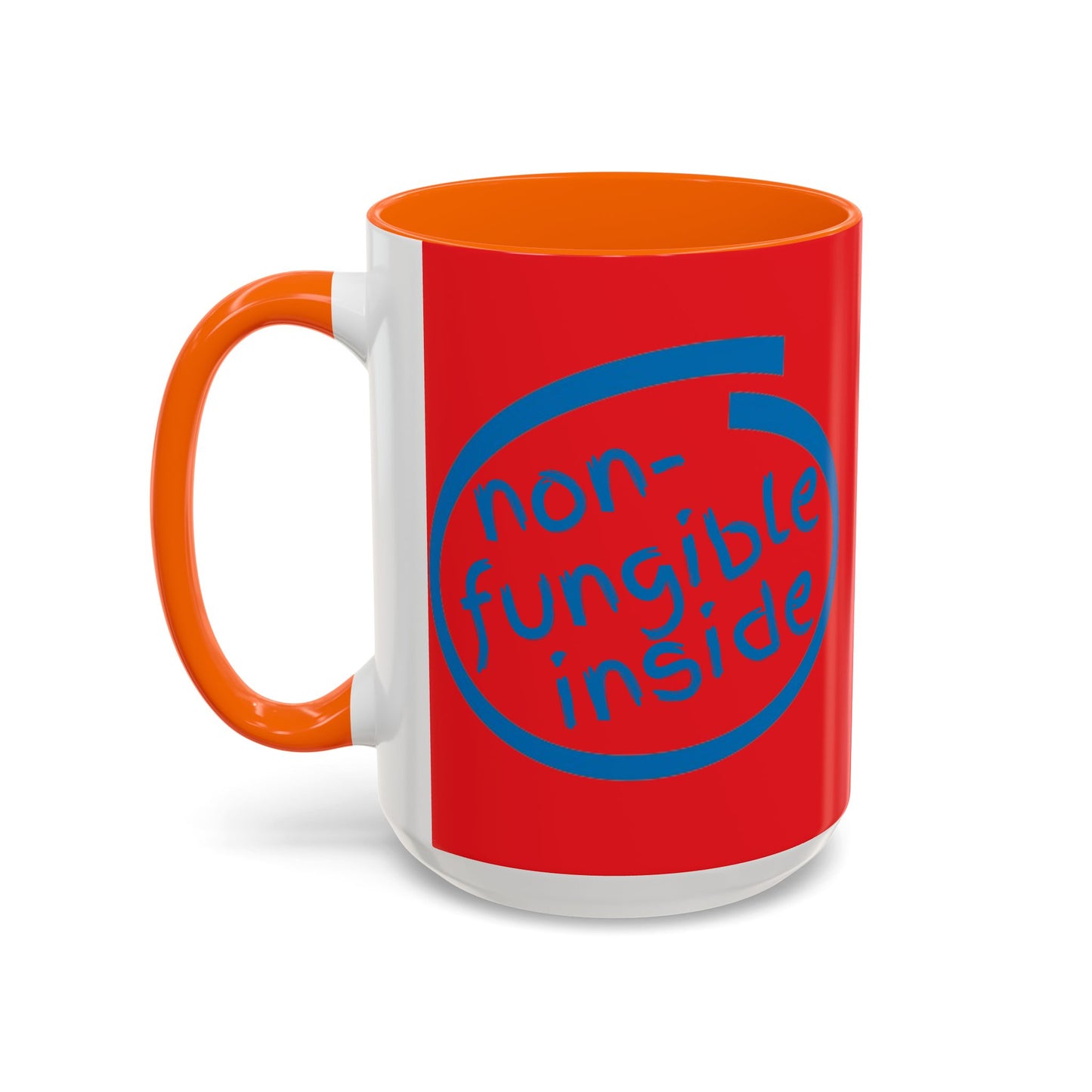 Non-Fungible Inside Red Accent Mug by cypherpunkgear.com