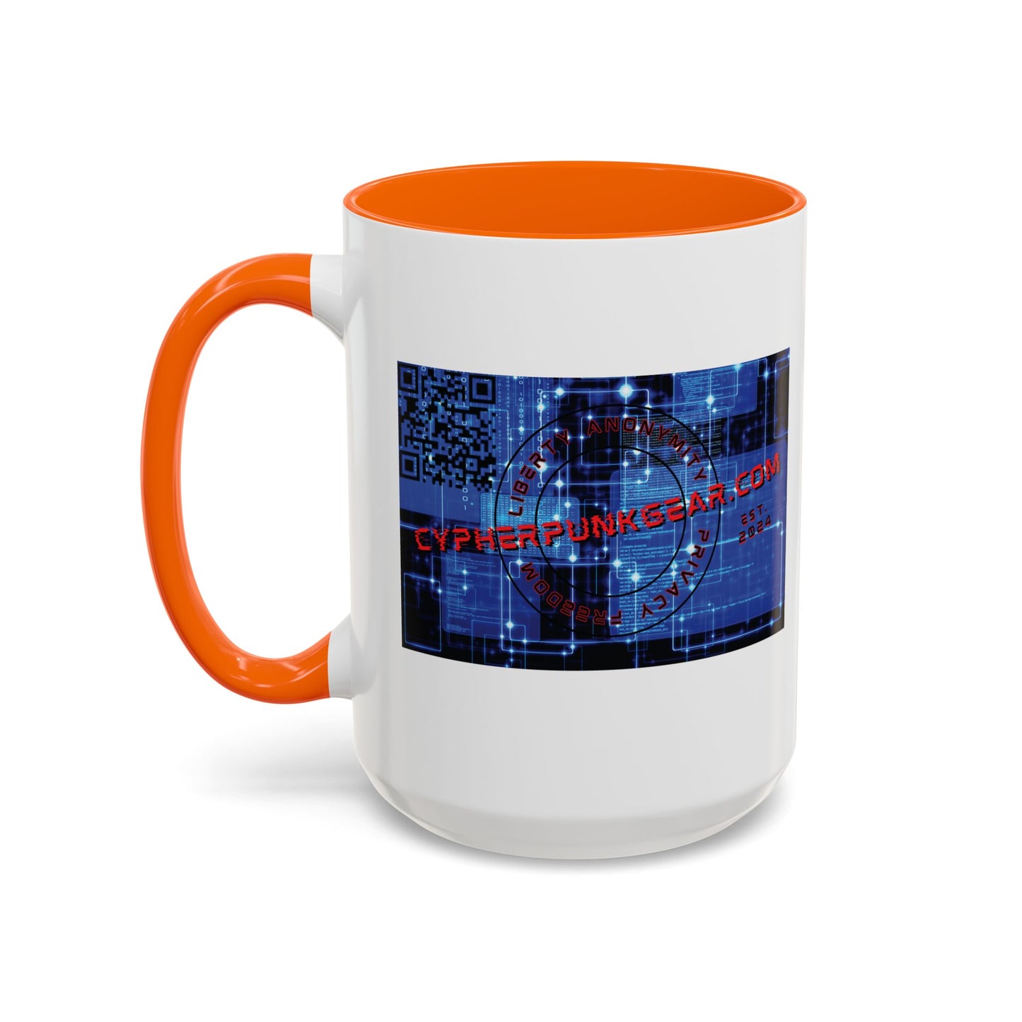 Cypherpunkgear.com logo Accent Mug by cypherpunkgear.com