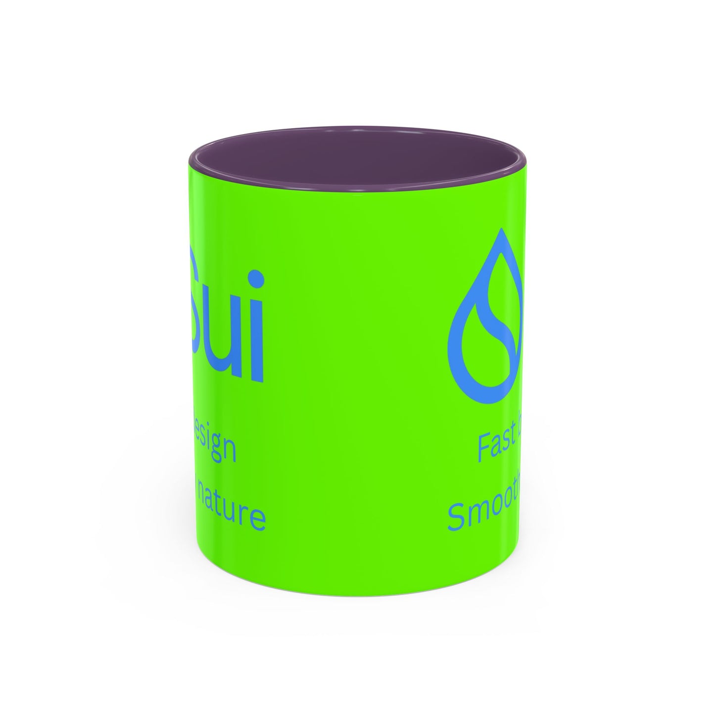 SUI Green Accent Mug by cypherpunkgear.com