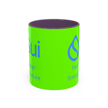 SUI Green Accent Mug by cypherpunkgear.com