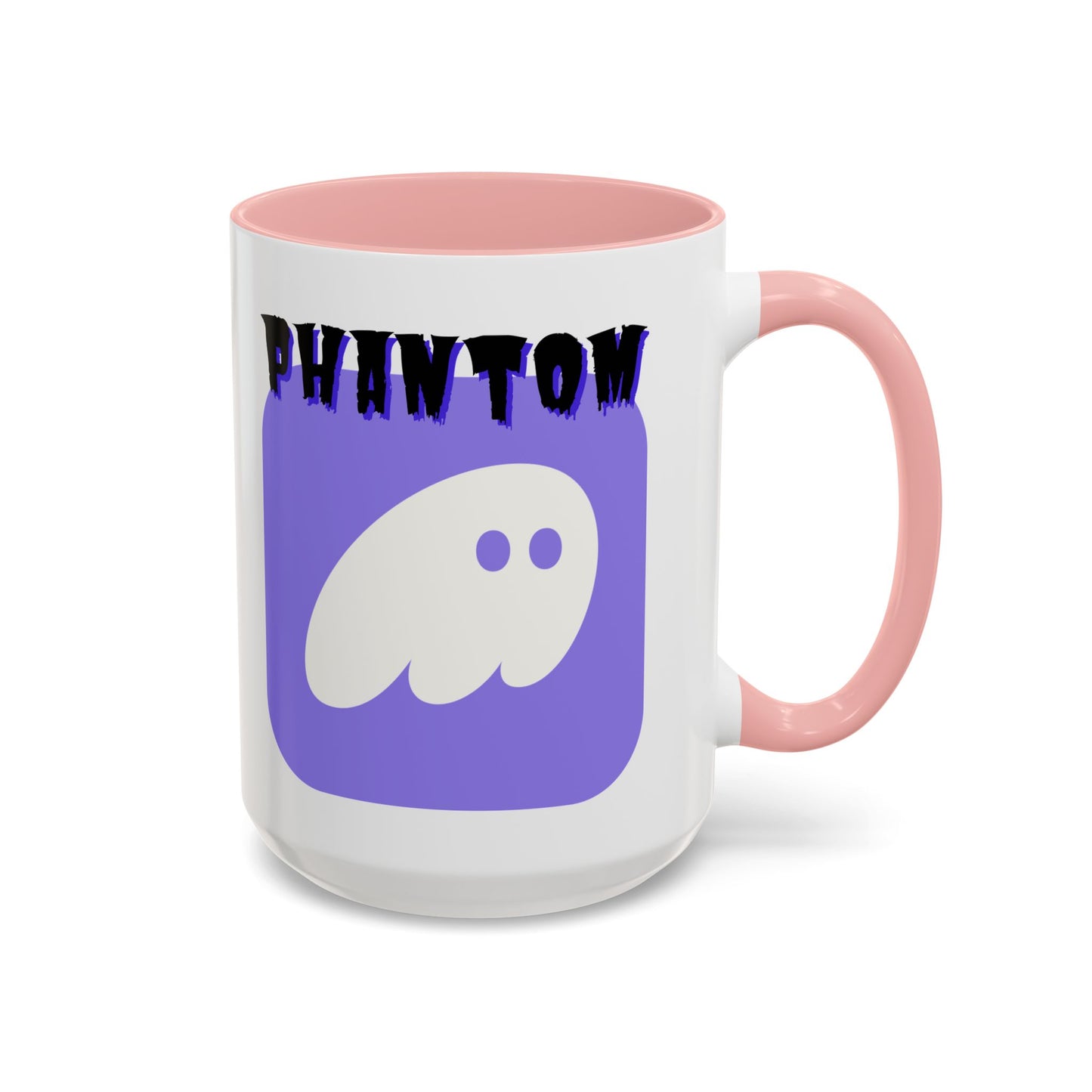 Phantom Hot Wallet White Accent Mug by cypherpunkgear.com