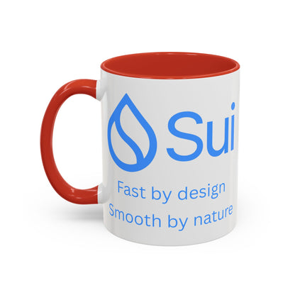 SUI White Accent Mug by cypherpunkgear.com