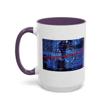 Cypherpunkgear.com logo Accent Mug by cypherpunkgear.com