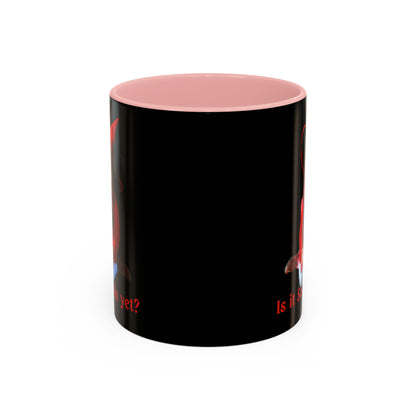 Is it Samhain yet? Black Accent Mug by CreepyCrafts.boo