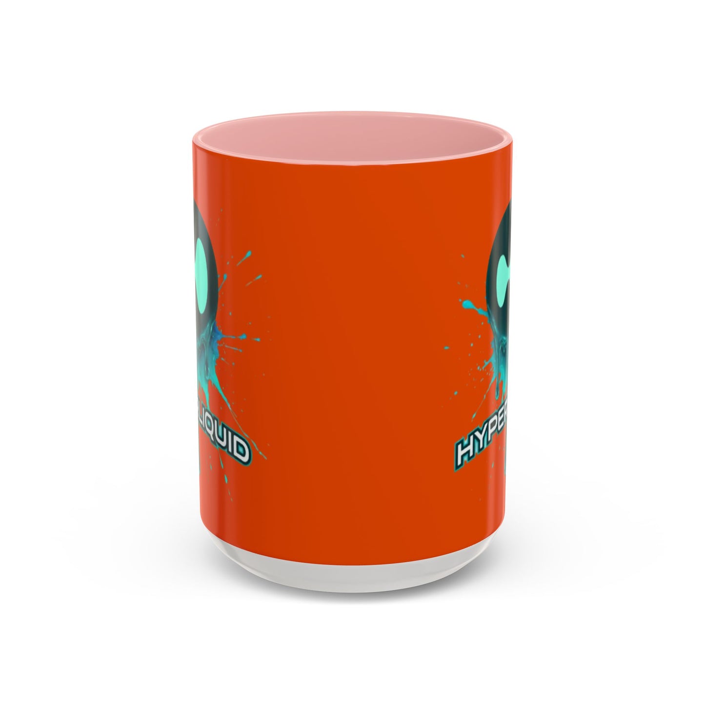 HYPE Drip Orange Accent Mug by cypherpunkgear.com