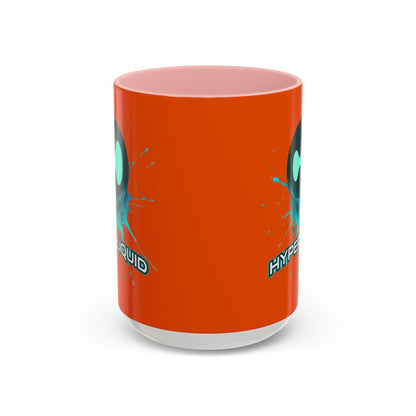 HYPE Drip Orange Accent Mug by cypherpunkgear.com