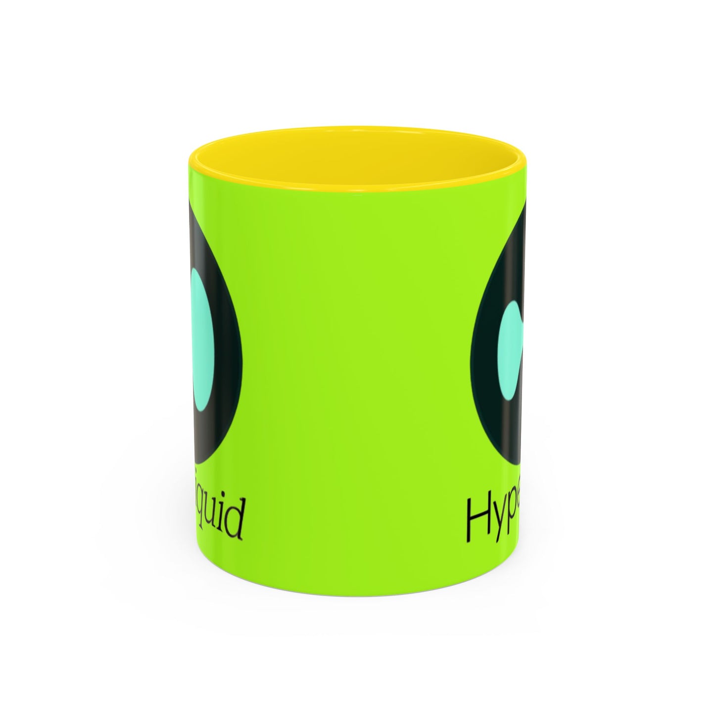 Hyperliquid Black font Green Accent Mug by cypherpunkgear.com