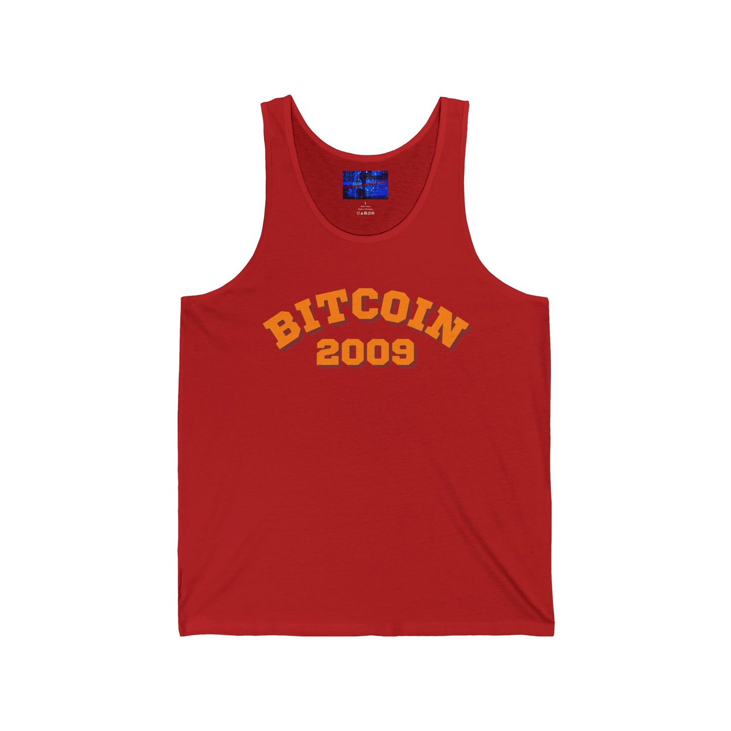 Bitcoin 2009 Unisex Jersey Tank Top by cypherpunkgear.com